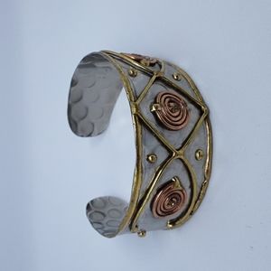 Mixed Metal Cuff Bracelet